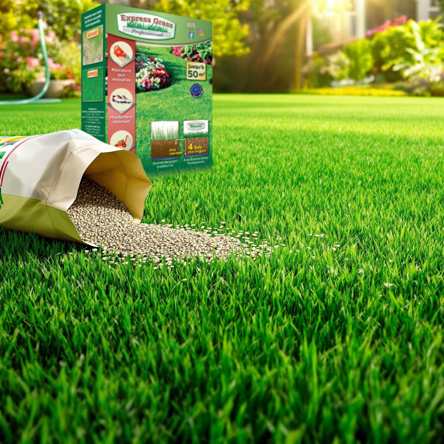 2 X Express Grass Professionnel